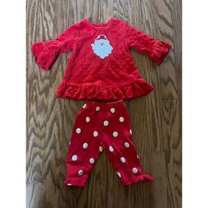 Three Sisters Baby Girls Christmas Outfit Santa